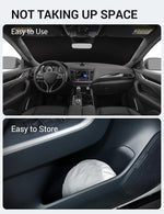 Proadsy 2026 Upgrade Windshield Sun Shade Custom Fit 2019-2025 Audi A6 Foldable Front Sunshade Protector Sun Visor Blocks UV Rays Keep Car Cooler