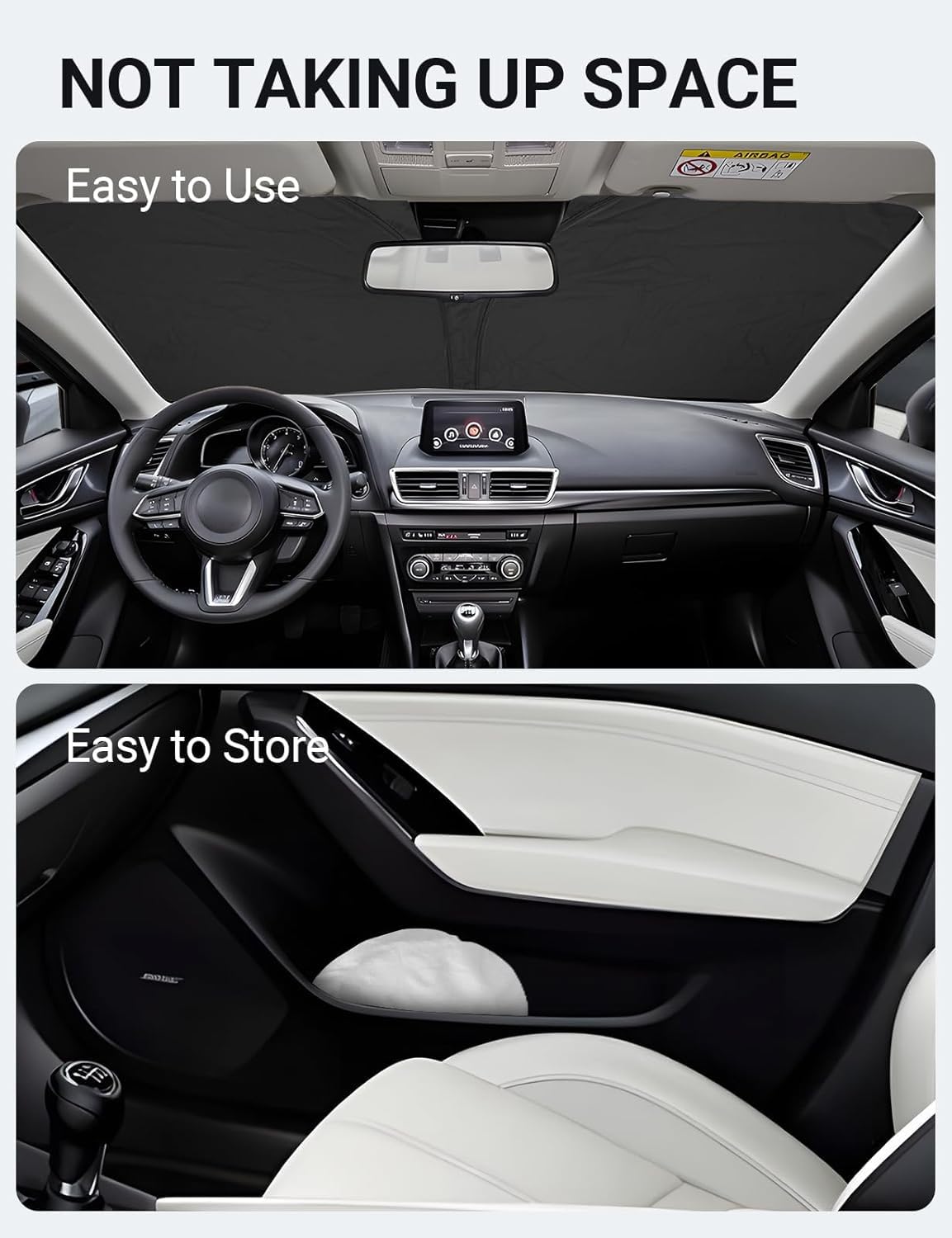 2014-2018 Mazda 3 Windshield Sunshade - product image 1