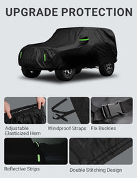 2006-2026 Jeep Wrangler car cover comes with free storage bag, easy to fold and store