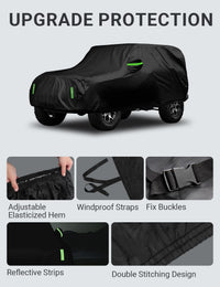 2018-2025 Jeep Wrangler custom-fit car cover - waterproof fabric detail