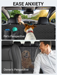 Proadsy 2026 Upgrade Dog Car Seat Cover Custom Fit 2016-2025 2025 Tacoma Back Seat Extender Waterproof Scratch Proof Durable Black Protector Pet Hammock