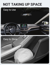 2019-2026 Nissan Altima windshield sunshade detail view 9, custom fit front window sun shade
