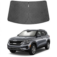 Proadsy Windshield Sun Shade Custom Fit Kia EV9 2024-2026 Ice Crystal Black Front Window Sunshade UV and Heat Blocker Foldable Visor Keeps Car Cooler for Summer Parking and Daily Use