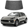 Proadsy Windshield Sun Shade Custom Fit Porsche Macan 2014-2026 Ice Crystal Black Front Window Sunshade UV and Heat Blocker Foldable Visor Keeps Car Cooler for Summer Parking and Daily Use