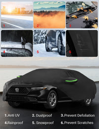2019-2026 Honda Accord custom-fit car cover - wind strap installed
