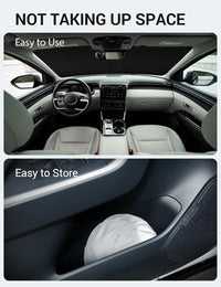 2022-2026 Hyundai Tucson windshield sunshade detail view 9, custom fit front window sun shade