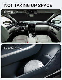 Proadsy Windshield Sun Shade for Hyundai Tucson 2026 2025 2024 2023 2022 Front Window Sunshade Protector Foldable Sun Visor Blocks UV Rays Keep Car Cooler
