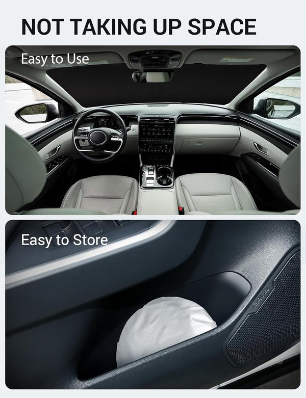 2022-2025 Hyundai Tucson custom-fit sunshade - folded compact