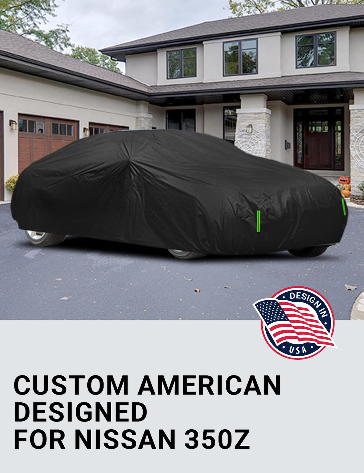 2003-2009 Nissan 350Z custom-fit car cover - mirror pocket detail
