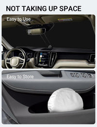 2018-2026 Volvo XC60 windshield sunshade detail view 9, custom fit front window sun shade