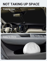 2018-2025 Volvo XC60 custom-fit sunshade - folded compact