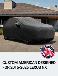Proadsy Car Cover Custom Fit for 2015-2025 2026 Lexus NX250 NX300 NX350, Waterproof All Weather for Automobiles, Full Exterior Cover Rain Snow Sun Protector Indoor Outdoor Car Cover