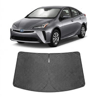 Proadsy Windshield Sun Shade Custom Fit Toyota Prius XW60 2023-2026 Ice Crystal Black Front Window Sunshade UV and Heat Blocker Foldable Visor Keeps Car Cooler for Summer Parking and Daily Use