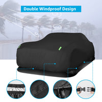 Proadsy 2024 Upgrade Car Cover Compatible with Dodge Challenger 2008-2024 Windproof All Weather Waterproof Sun Rain UV Dust Snow Protection Outdoor Covers