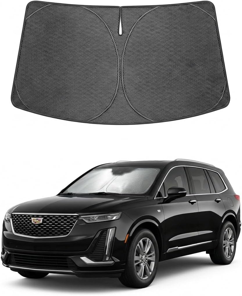 2020-2026 Cadillac XT6 Ice Crystal Windshield Sunshade - Custom Fit Front Windshield Sun Shade