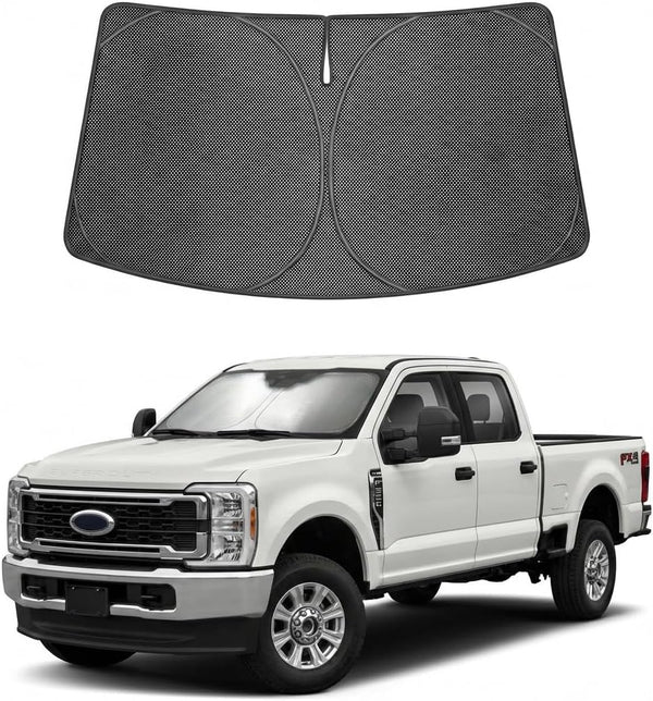 2017-2026 Ford F-250 Ice Crystal Windshield Sunshade - Custom Fit Front Windshield Sun Shade