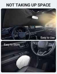 2023-2026 Honda CR-V windshield sunshade detail view 9, custom fit front window sun shade