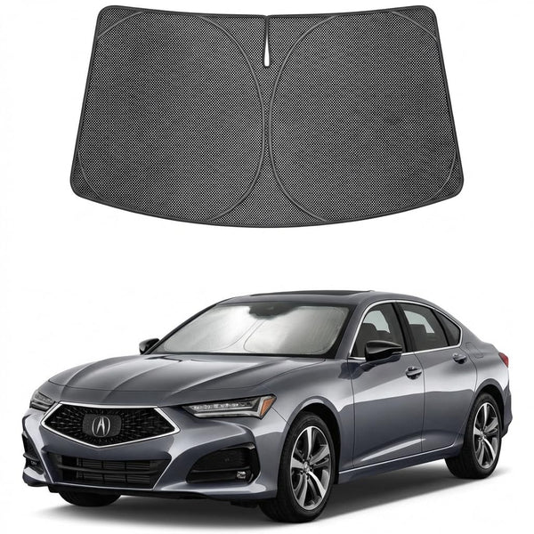 Proadsy Windshield Sun Shade Custom Fit Lucid Air 2022-2026 Ice Crystal Black Front Window Sunshade UV and Heat Blocker Foldable Visor Keeps Car Cooler for Summer Parking and Daily Use
