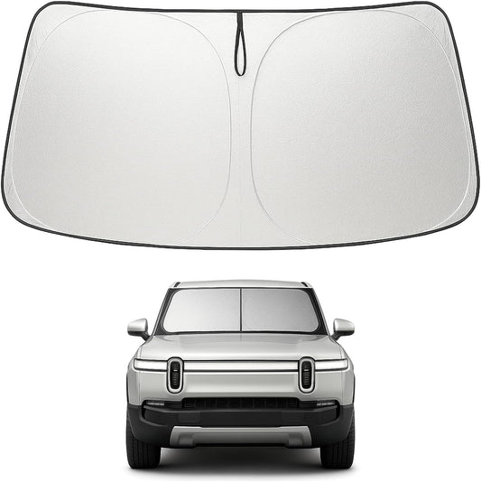 2022-2026 Rivian R1S Windshield Sunshade - Custom Fit Front Windshield Sun Shade