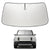 Proadsy 2025 Upgrade Windshield Sun Shade Custom Fit Rivian R1S 2022-2025 4-Layer Foldable Front Sunshade Protector Sun Visor Blocks UV Rays Keep Car Cooler