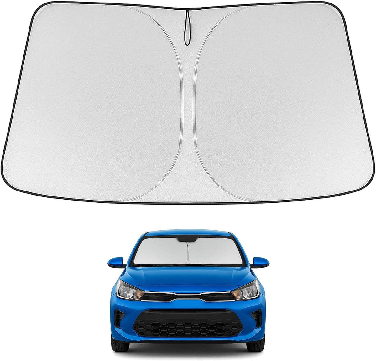 2018-2023 Kia Rio Windshield Sunshade - Custom Fit Front Windshield Sun Shade
