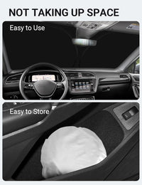 2018-2024 Volkswagen Tiguan windshield sunshade detail view 9, custom fit front window sun shade