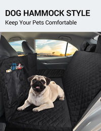 Proadsy 2026 Upgrade Dog Car Seat Cover Custom Fit 2018-2025 Camry Back Seat Extender Waterproof Scratch Proof Durable Black Protector Pet Hammock