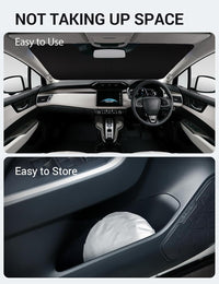 2017-2021 Honda Clarity windshield sunshade detail view 9, custom fit front window sun shade