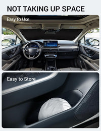 2020-2026 Lincoln Corsair windshield sunshade detail view 9, custom fit front window sun shade