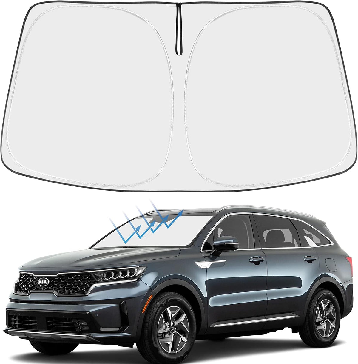 2021-2026 Kia Sorento Windshield Sunshade - Custom Fit Front Windshield Sun Shade