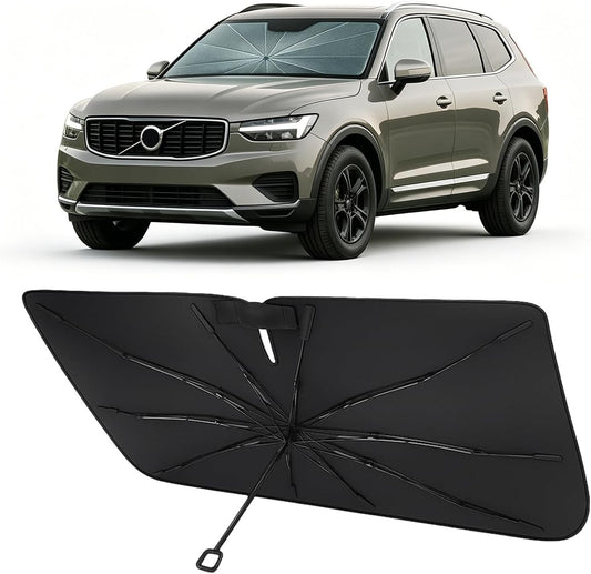 2018-2026 Volvo XC60 Umbrella Windshield Sunshade - Custom Fit Front Windshield Sun Shade