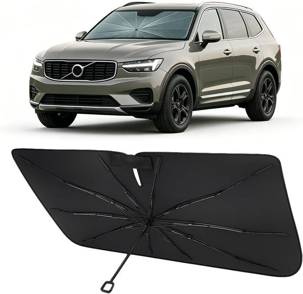 2018-2026 Volvo XC60 Umbrella Windshield Sunshade - Custom Fit Front Windshield Sun Shade