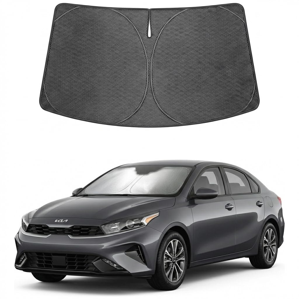 Proadsy Windshield Sun Shade Custom Fit 4Runner 2025-2026 Ice Crystal Black Front Window Sunshade UV and Heat Blocker Foldable Visor Keeps Car Cooler for Summer Parking and Daily Use