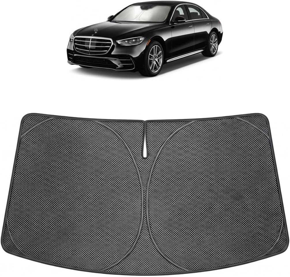 2015-2026 Mercedes-Benz S-Class Ice Crystal Windshield Sunshade - Custom Fit Front Windshield Sun Shade