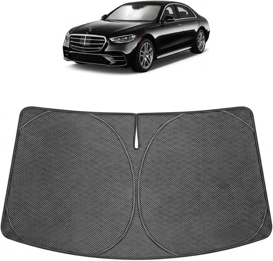2015-2026 Mercedes-Benz S-Class Ice Crystal Windshield Sunshade - Custom Fit Front Windshield Sun Shade