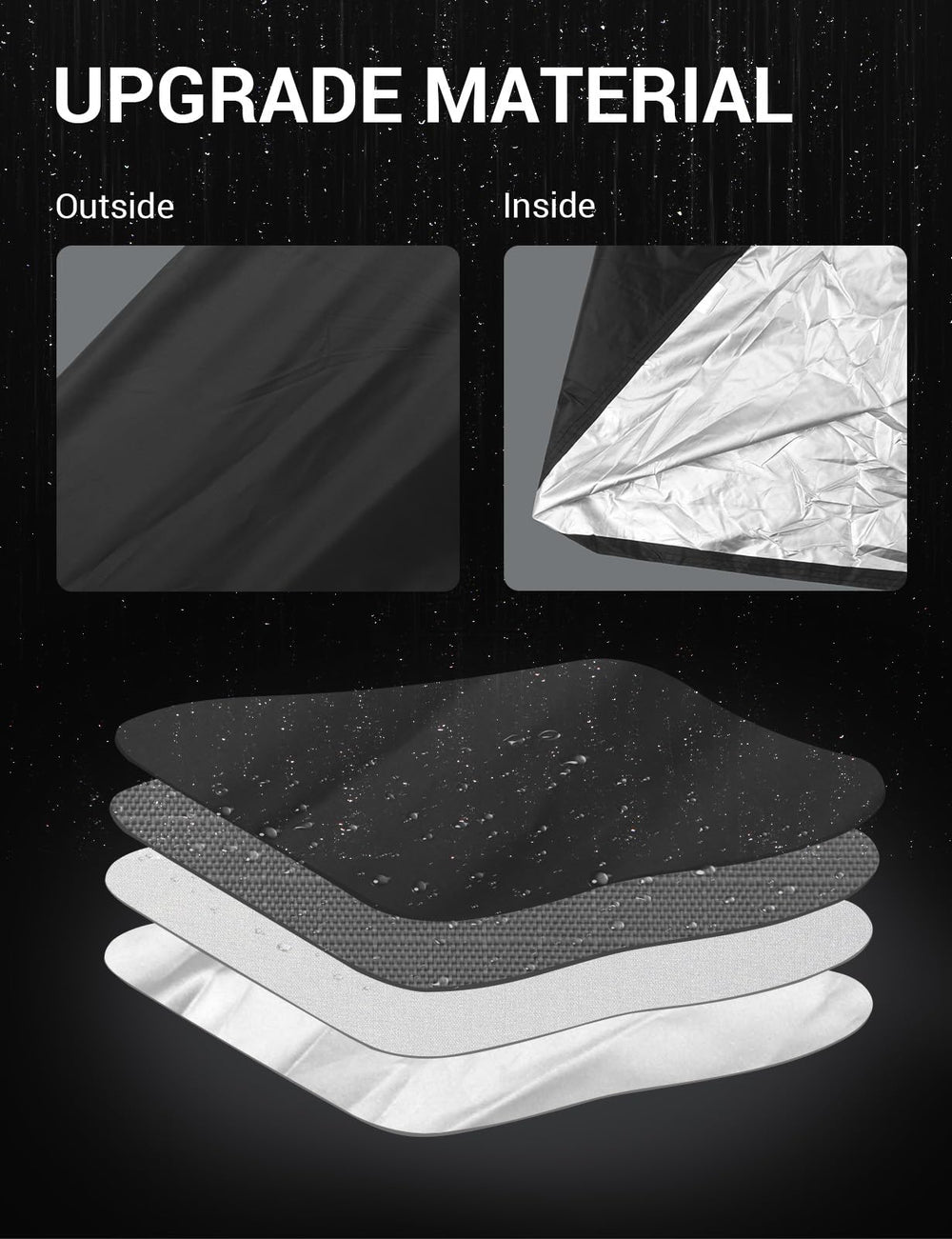 Proadsy 2025 Upgrade Car Cover Compatible with C4 Corvette 1984-1996 Windproof All Weather Waterproof Sun Rain UV Dust Snow Protection Outdoor Covers