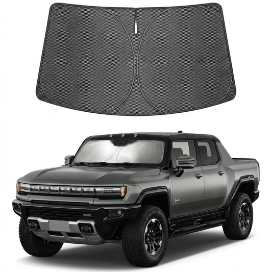 Proadsy Windshield Sun Shade Custom Fit Genesis G80 2021-2026 Ice Crystal Black Front Window Sunshade UV and Heat Blocker Foldable Visor Keeps Car Cooler for Summer Parking and Daily Use