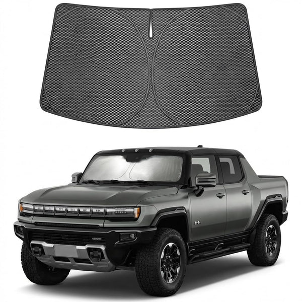 Proadsy Windshield Sun Shade Custom Fit Genesis G80 2021-2026 Ice Crystal Black Front Window Sunshade UV and Heat Blocker Foldable Visor Keeps Car Cooler for Summer Parking and Daily Use