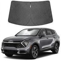 Proadsy Windshield Sun Shade Custom Fit Kia Sportage NQ5 2023-2026 Ice Crystal Black Front Window Sunshade UV and Heat Blocker Foldable Visor Keeps Car Cooler for Summer Parking and Daily Use