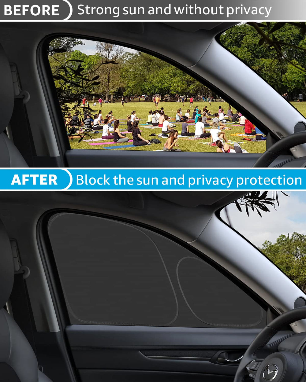 Proadsy 2025 Upgrade Window Sun Shade for Mazda CX-5 2017-2024 2025 Side Window for Baby/Camping UV Rays and Privacy Protect Accessories Set of 7