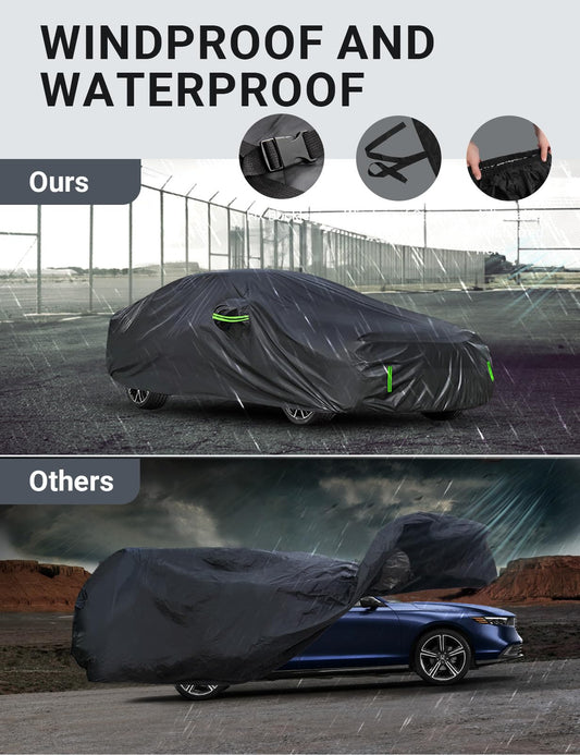 2019-2026 Honda Accord custom-fit car cover - wind strap installed