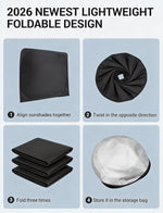 Proadsy 2026 Upgrade Windshield Sun Shade Custom Fit Subaru Solterra 2023-2026 Foldable Front Sunshade Protector Sun Visor Blocks UV Rays Keep Car Cooler Accessories