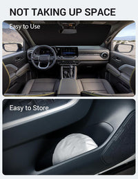 2023-2026 Chevrolet Colorado windshield sunshade detail view 9, custom fit front window sun shade