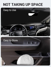 Proadsy 2024 Upgrade Front Windshield Sun Shade Foldable Sunshade Protector Custom Fit 2016-2024 Honda Pilot EX-L Special Edition Elite Black Edition Touring Accessories