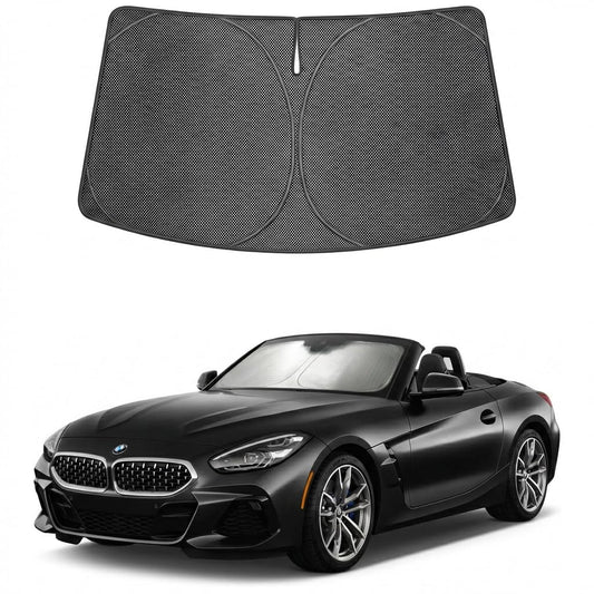 Proadsy Windshield Sun Shade Custom Fit BMW X6 2020-2026 Ice Crystal Black Front Window Sunshade UV and Heat Blocker Foldable Visor Keeps Car Cooler for Summer Parking and Daily Use