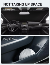 2010-2016 Mercedes-Benz CLA windshield sunshade detail view 9, custom fit front window sun shade