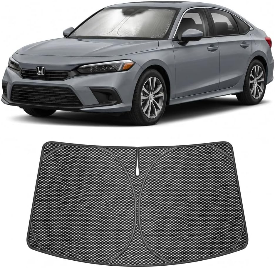 2022-2026 Honda Civic Ice Crystal Windshield Sunshade - Custom Fit Front Windshield Sun Shade