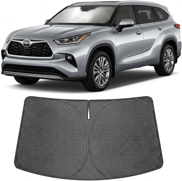 2020-2026 Toyota Highlander Ice Crystal Windshield Sunshade - Custom Fit Front Windshield Sun Shade