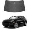 Proadsy Windshield Sun Shade Custom Fit Porsche Cayenne 2019-2026 Ice Crystal Black Front Window Sunshade UV and Heat Blocker Foldable Visor Keeps Car Cooler for Summer Parking and Daily Use