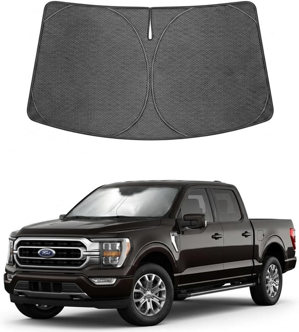 2021-2026 Ford F-150 Ice Crystal Windshield Sunshade - Custom Fit Front Windshield Sun Shade